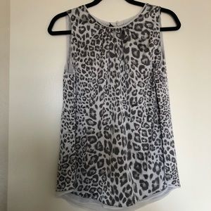 WHBM Animal Print Reversible Cami, NWT